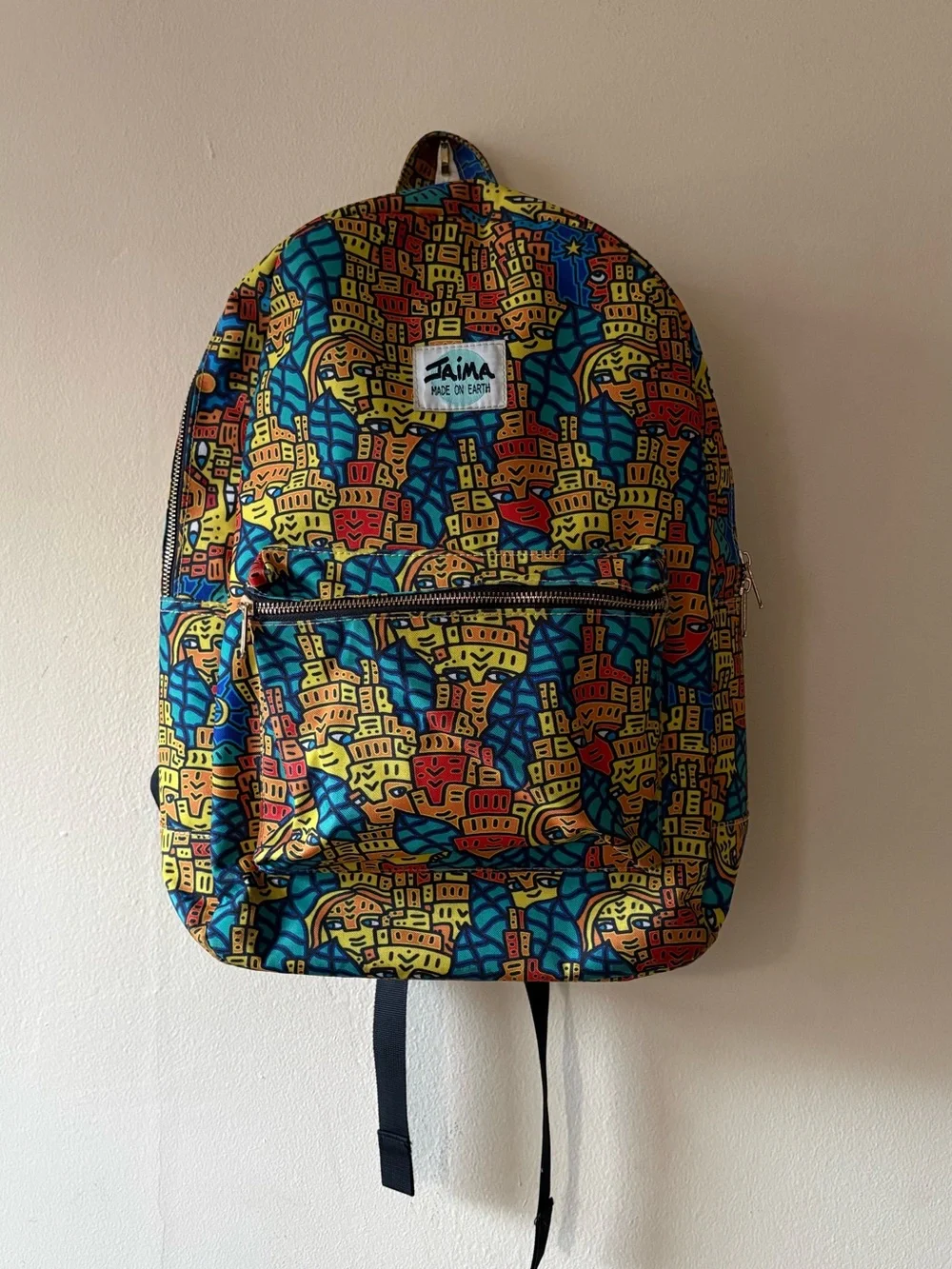 Jaima Art Multicolor Printed Backpack